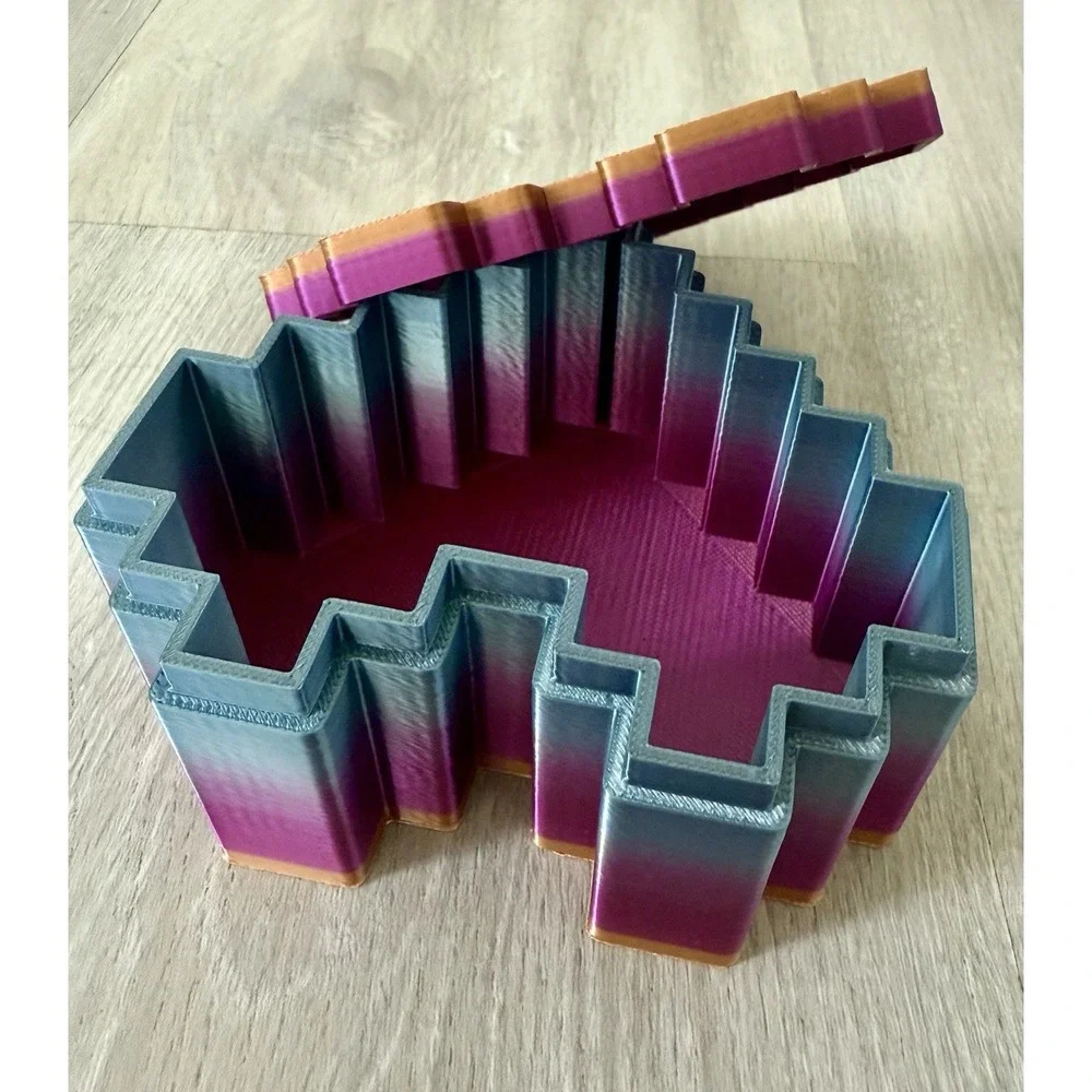 3D Printed‎ Frustration Heart Jewelry Box Valentines Gift